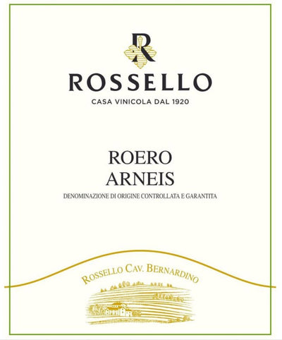 Rossello Roero Arneis 2023 - 750ml