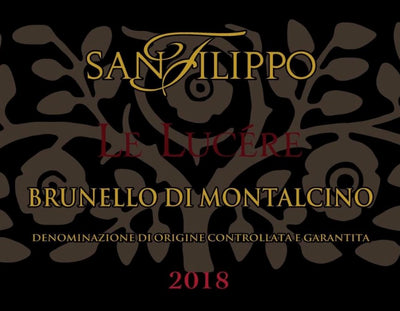 San Filippo 'Le Lucere' Brunello di Montalcino 2018 - 750ml