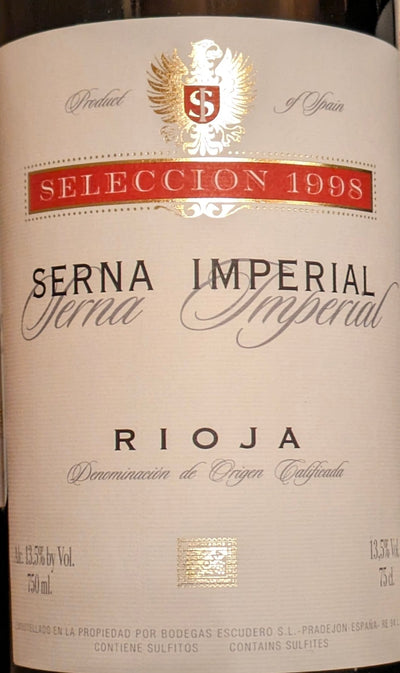 Serna Imperial Rioja 1998 - 750ml