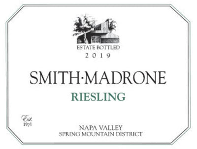 Smith-Madrone Estate Riesling 2019 - 750ml
