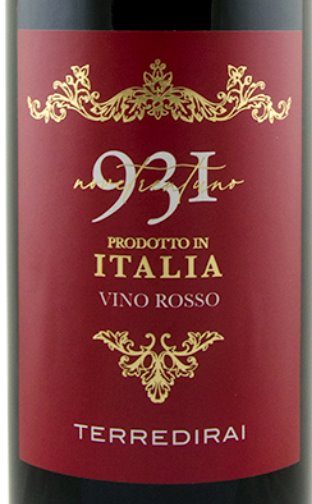 Terre Di Rai - 931 Novetrentuno Rosso - 750ml