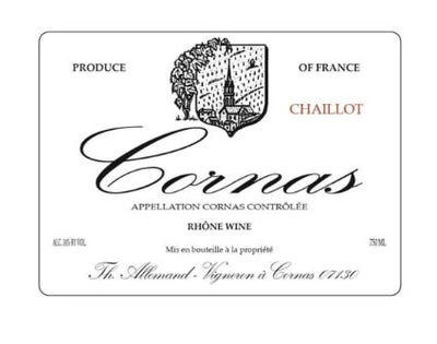 Thierry Allemand Cornas Chaillot 2020 - 750ml