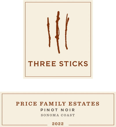 Three Sticks Price Family Estates Pinot Noir 2022 - 750ml