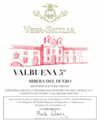 Vega Sicilia Valbuena 5º 2020 - 750ml