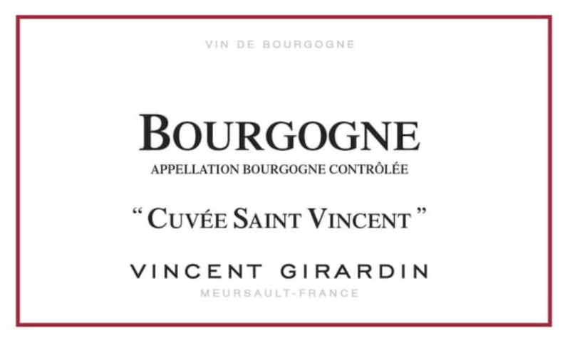 Vincent Girardin Bourgogne Cuvee Saint Vincent Rouge 2021 - 750ml