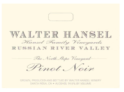 Walter Hansel North Slope Pinot Noir 2021 - 750ml