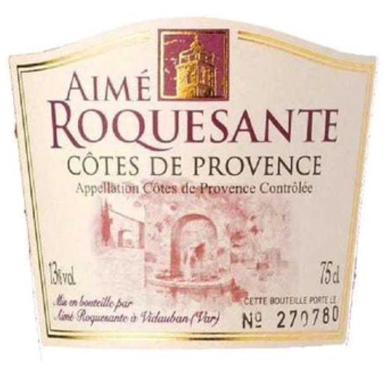 Aime Roquesante Rose Cotes De Provence 2022 750ml Redneck Wine Company 