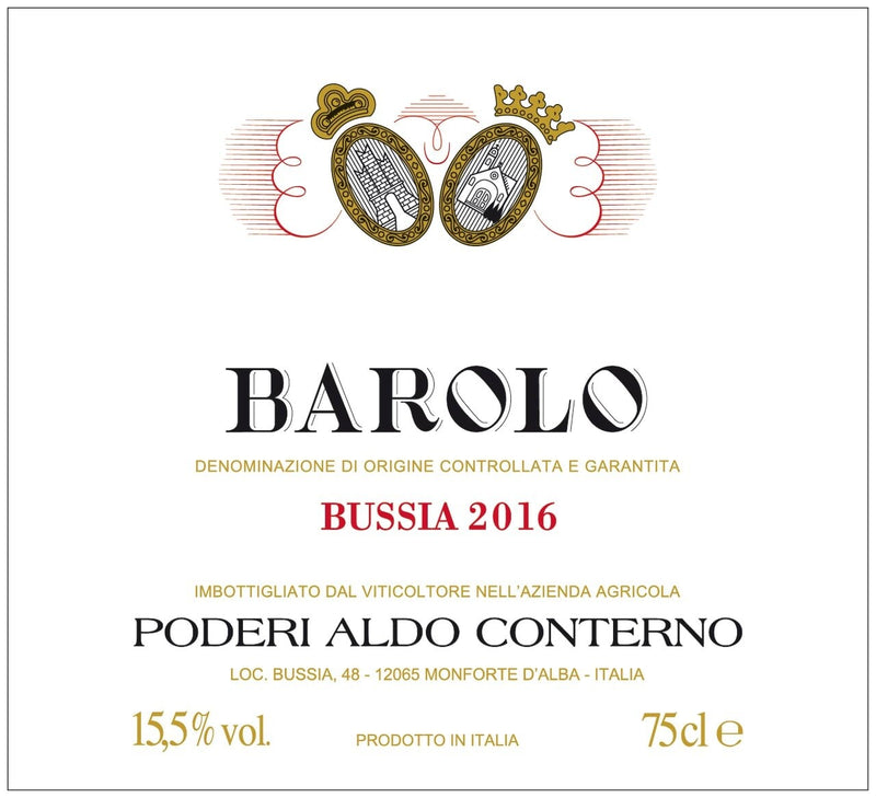 Aldo Conterno Barolo Bussia 2016 - 750ml