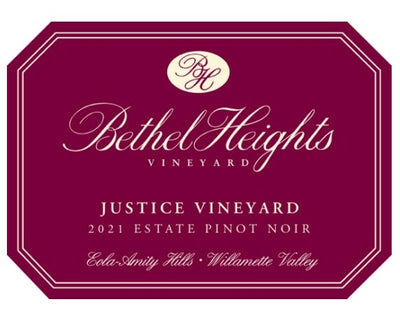 Bethel Heights "Justice Vineyard" Pinot Noir 2021 - 750ml