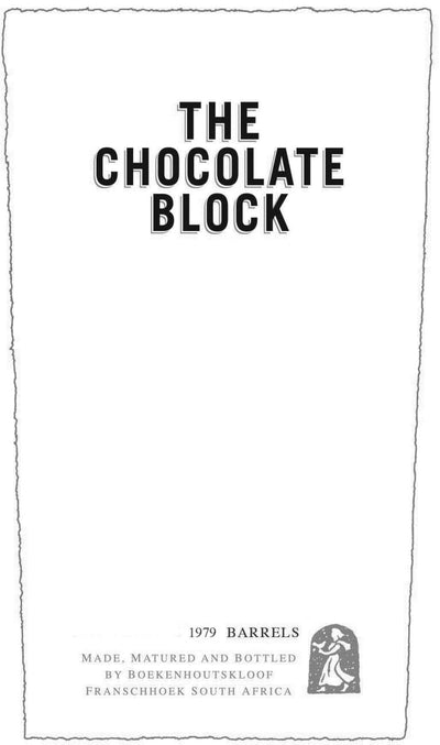 Boekenhoutskloof The Chocolate Block Red Blend 2019 - 750ml