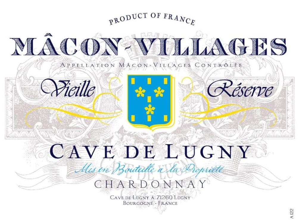 Cave de Lugny Macon-Villages Vieille Reserve Chardonnay 2018 - 750ml