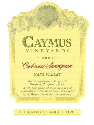 Caymus Napa Valley Cabernet Sauvignon 2021 - 1.0L