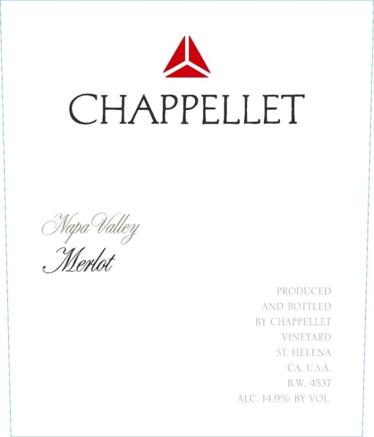 Chappellet Merlot 2019 - 750ml