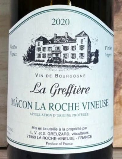 Chateau de La Greffiere Macon La Roche Vineuse Vieilles Vignes 2020 - 750ml