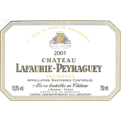 Chateau Lafaurie Peyraguey Sauternes 2001 - 375ml
