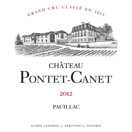 Chateau Pontet Canet Pauillac 2012 - 750ml