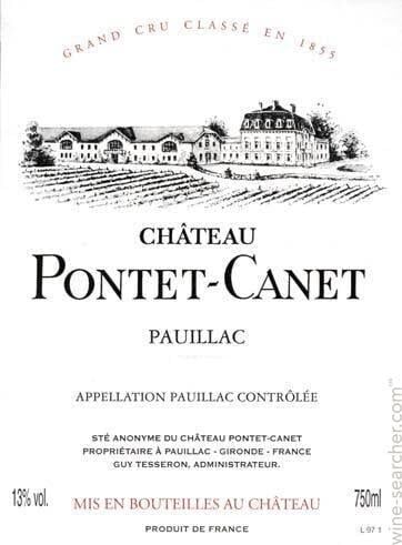 Chateau Pontet Canet Pauillac 2015 - 750ml