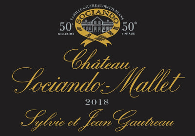 Chateau Sociando Mallet Haut Medoc 2018 - 6L