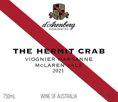 d'Arenberg The Hermit Crab Viognier Marsanne 2021 - 750ml