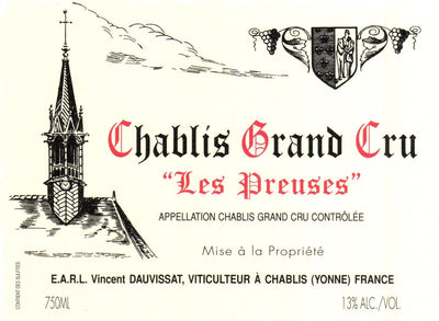 Dauvissat Chablis Grand Cru Les Preuses 2018 - 750ml