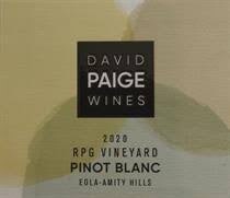 David Paige 'RPG Vineyard' Pinot Blanc 2020 - 750ml