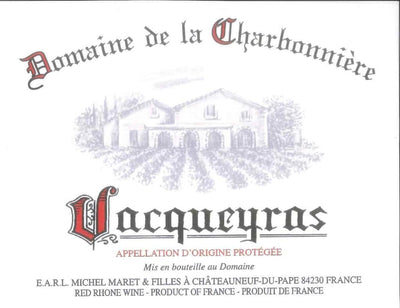 Domaine de la Charbonniere Vacqueyras 2020 - 750ml
