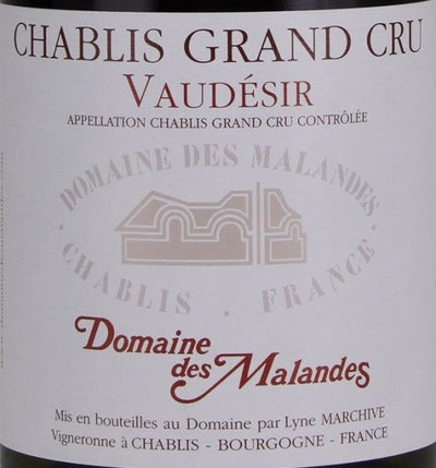 Domaine des Malandes Chablis 'Vaudesir' Grand Cru2019 - 750ml