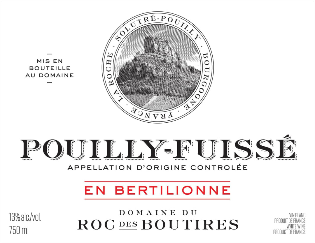 Domaine du Roc des Boutires Pouilly Fuisse ‘En Bertilionne’ 2021