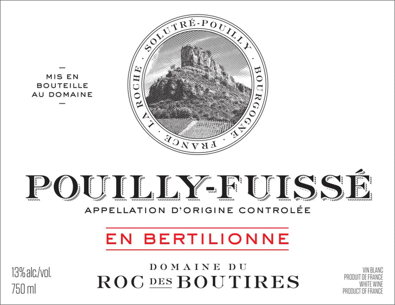 Domaine du Roc des Boutires Pouilly Fuisse &