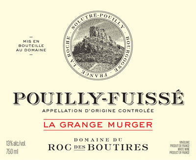Domaine du Roc des Boutires Pouilly Fuisse 'La Grange Murger' 2021 - 750ml