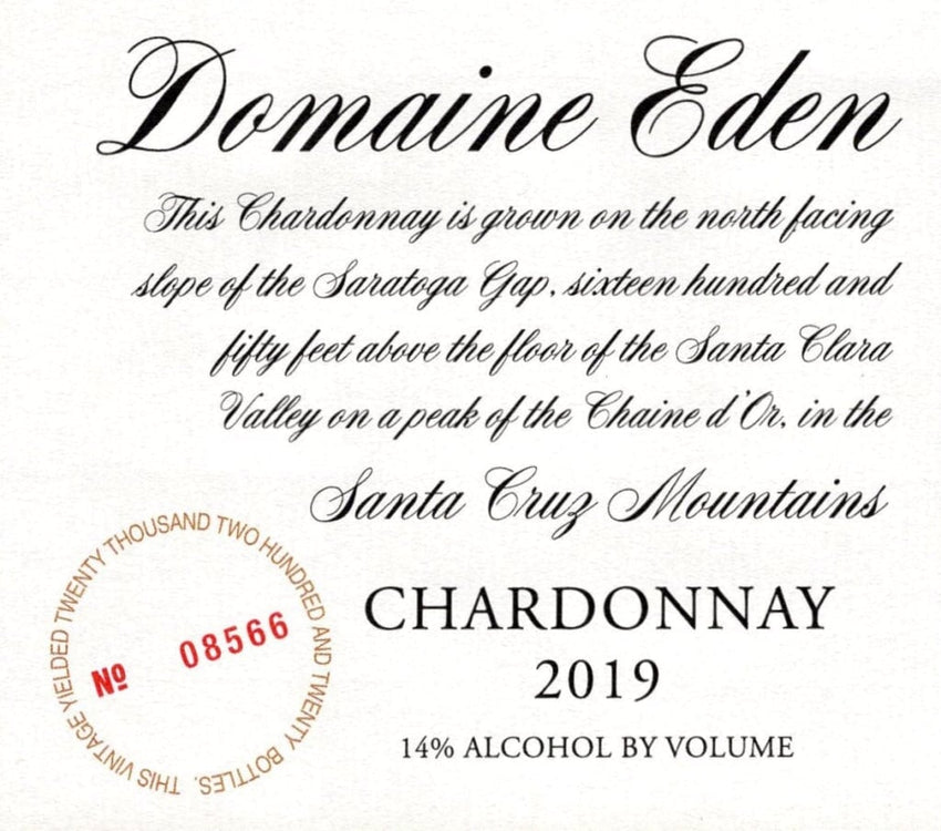 Domaine Eden Chardonnay 2019 - 750ml
