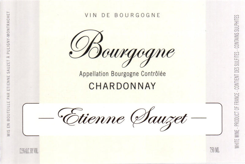 Domaine Etienne Sauzet Chardonnay Bourgogne 2019 - 750ml
