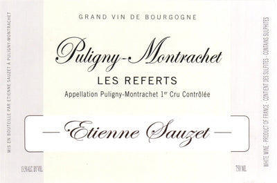 Domaine Etiennet Sauzet Puligny Montrachet 1er Cru 'Les Referts' 2019 - 750ml