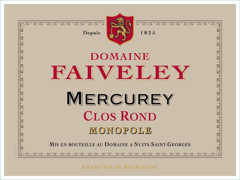 Domaine Faiveley Mercurey Clos Rond Monopole 2019 - 750ml