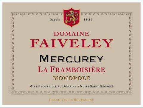 Domaine Faiveley Mercurey La Framboisiere Monopole 2019 - 750ml