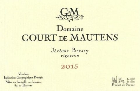 Domaine Gourt de Mautens Vaucluse Rouge 2015 - 1.5L