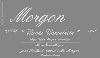 Domaine Jean Foillard Morgon 'Cuvee Corcelette' 2020 - 750ml