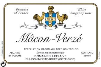 Domaine Leflaive Macon Verze 2019 - 750ml