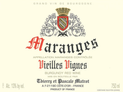 Domaine Matrot Maranges Vieilles Vignes 2015 - 750ml