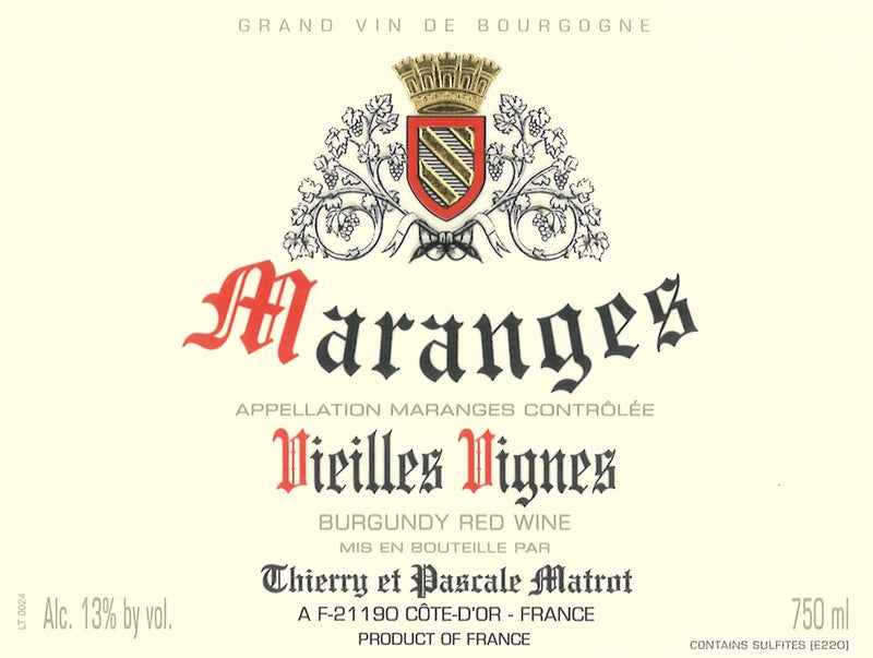 Domaine Matrot Maranges Vieilles Vignes 2015 - 750ml