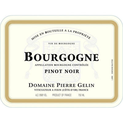 Domaine Pierre Gelin Bourgogne Rouge 2020 - 750ml