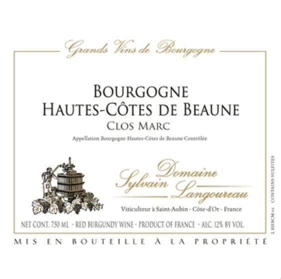 Domaine Sylvain Langoureau Bourgogne Rouge Haute Cotes de Beaune &