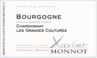 Domaine Xavier Monnot Bourgogne Blanc Les Grandes Coutures 2018 - 750ml