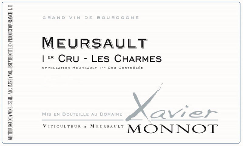Domaine Xavier Monnot Meursault Les Charmes 1er Cru 2017 - 750ml