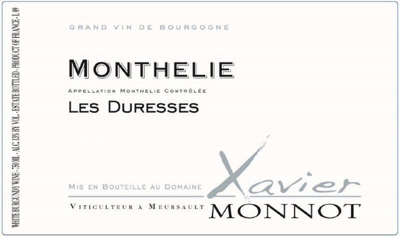 Domaine Xavier Monnot Monthelie Blanc Les Duresses 2017 - 750ml