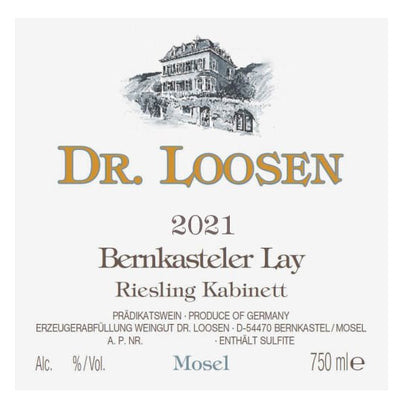 Dr. Loosen Bernkasteler Lay Riesling Kabinett 2021 - 375ml
