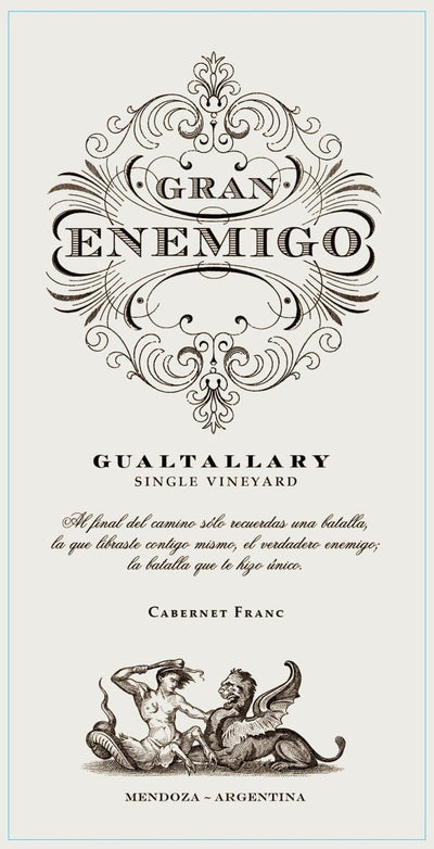 El Enemigo Grand Enemigo 'Gualtallary' Single Vineyard 2017 - 750ml