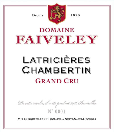 Faiveley Latricieres-Chambertin Grand Cru 2018 - 750ml