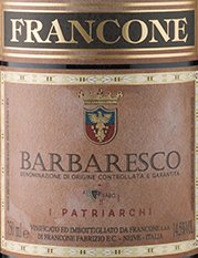 Francone Barbaresco I Patriarchi 2017 - 375ml