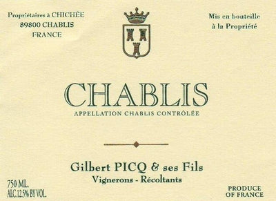 Gilbert Picq Chablis 2018 - 750ml